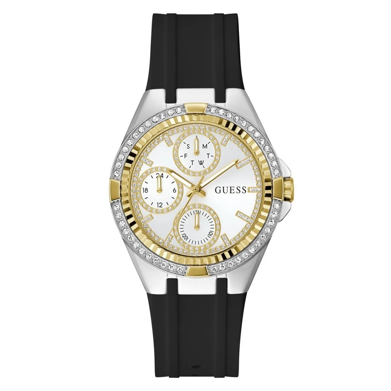 Guess Quarzuhr Quarz-Analoguhr Savvy schwarz