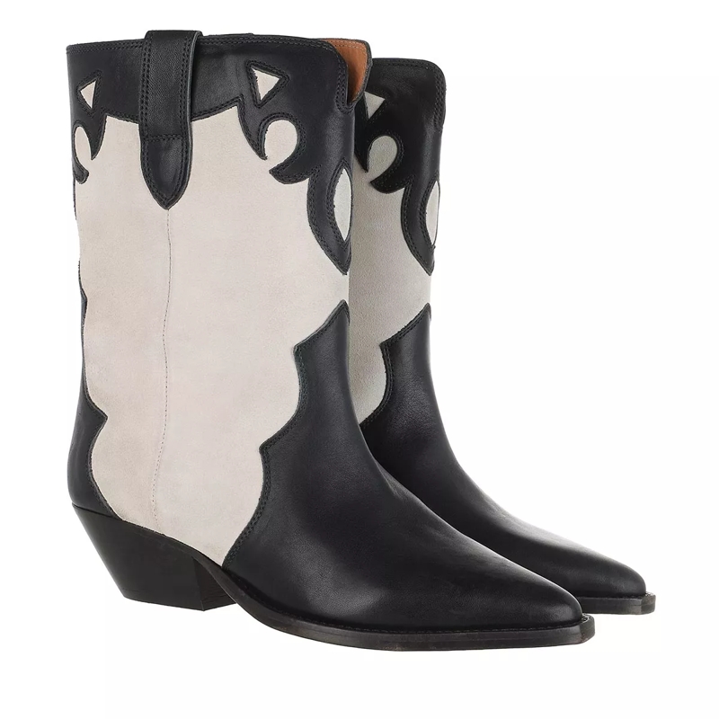 Isabel Marant Stiefel Ankle Boots Chalk/Black