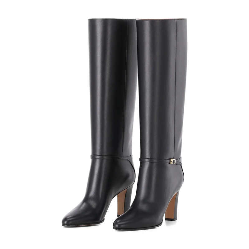Valentino Garavani Stiefel Stiefel aus Rindsleder schwarz
