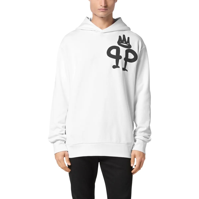 Philipp Plein Top Hoodie King Plein weiss(Image 3)