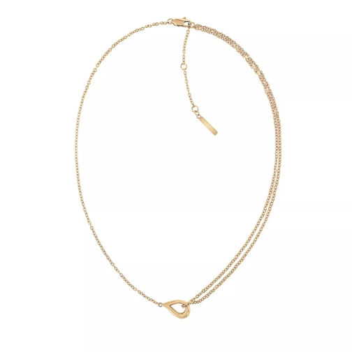 Calvin Klein Sculptured Drops Necklace Gold Short Necklace