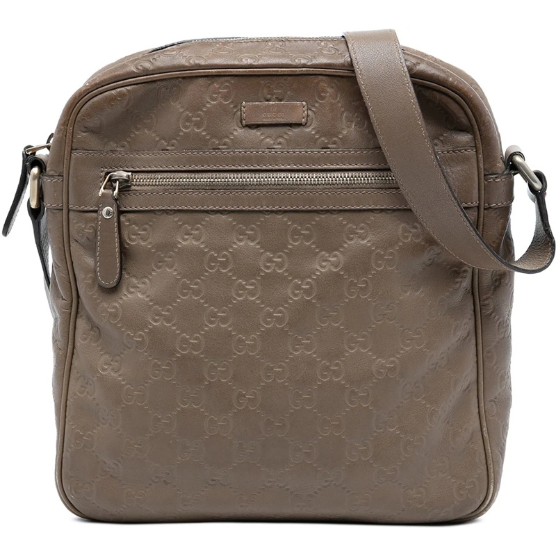 Gucci Schultertasche Guccissima Crossbody braun