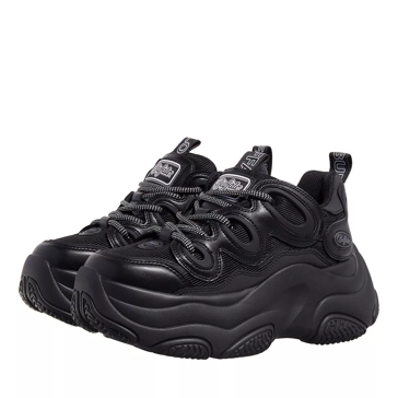 Buffalo black platform sneakers clearance
