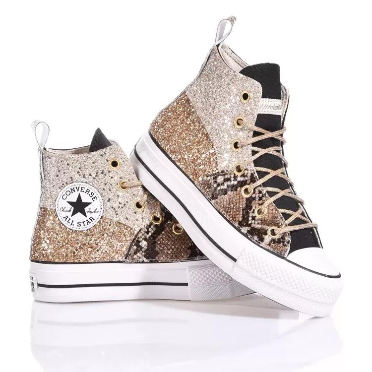 Thumbnail - Converse Low-Top Sneaker - Platform Champagne, Gold - Gr. 36 (EU) - in Bunt - für Damen