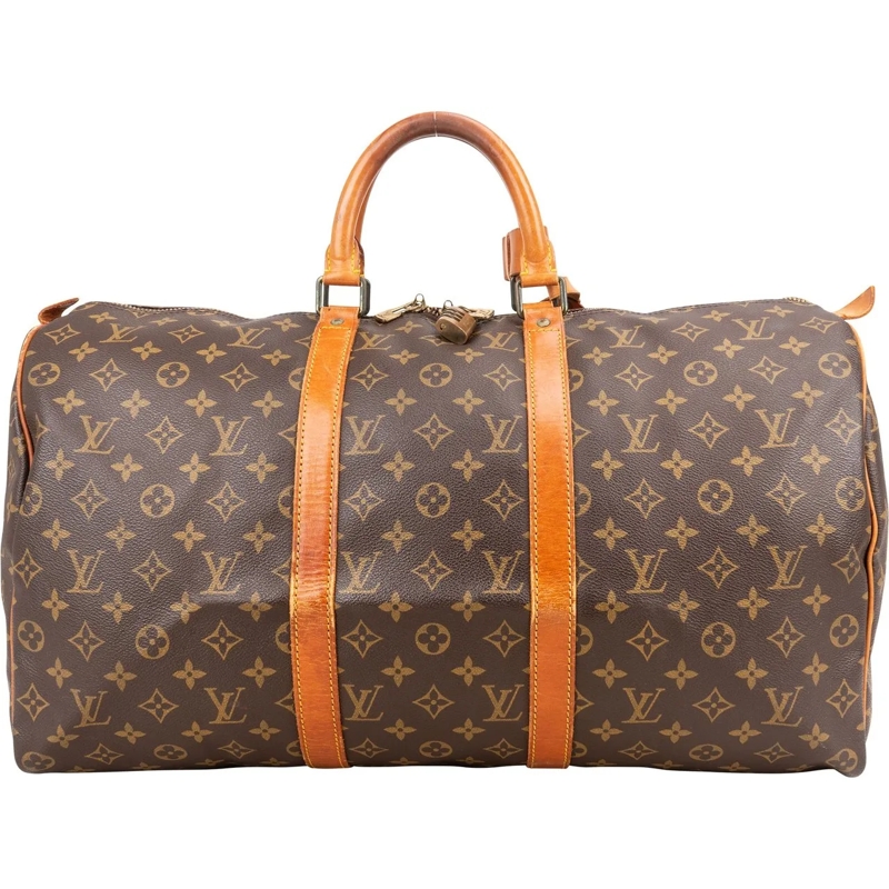 Louis Vuitton Tote Louis Vuitton Monogram Canvas Keepall 50 braun