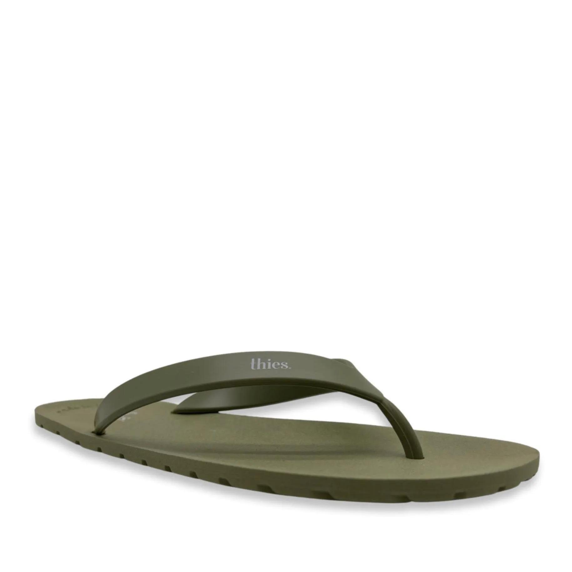 thies Sneakers - thies 1856 ® Eco Beach Thong vegan green (W/M/X) - Gr. 35_36 - in Grün - für Damen