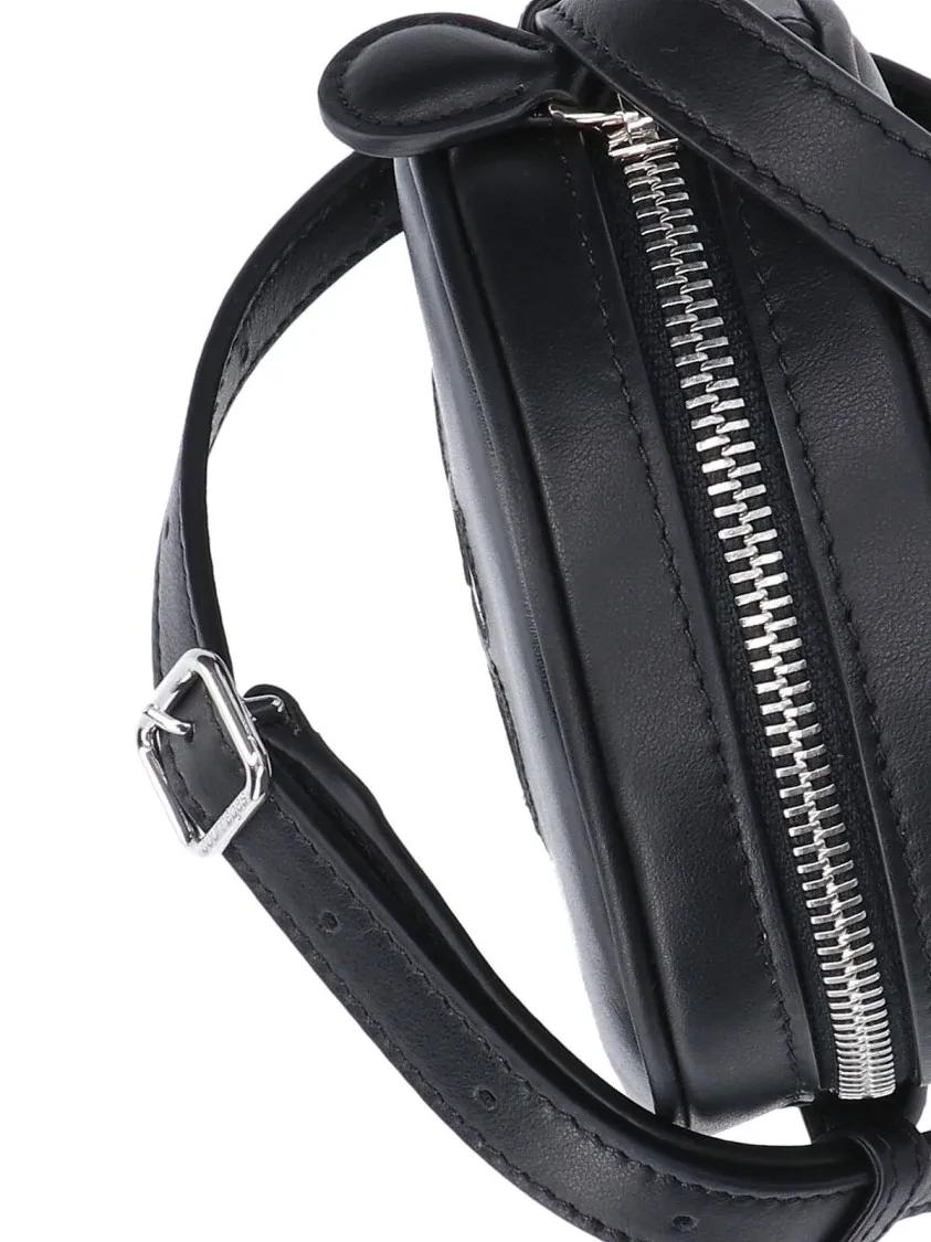 Courrèges Hobo bags Mini "Reedition Circle Bag" Crossbody – Black in zwart