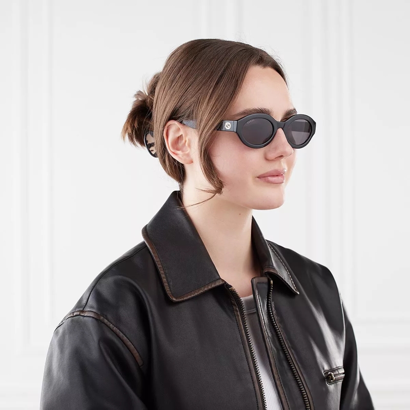 Gucci Sonnenbrille GG1579S-001 Black-Black-Grey(Image 2)