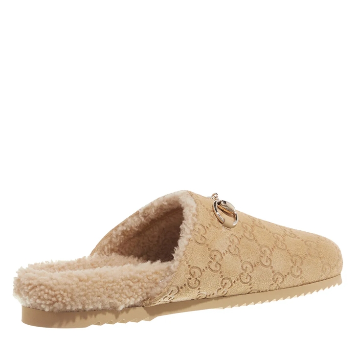 Gucci GG Suede Mules Beige | Mules