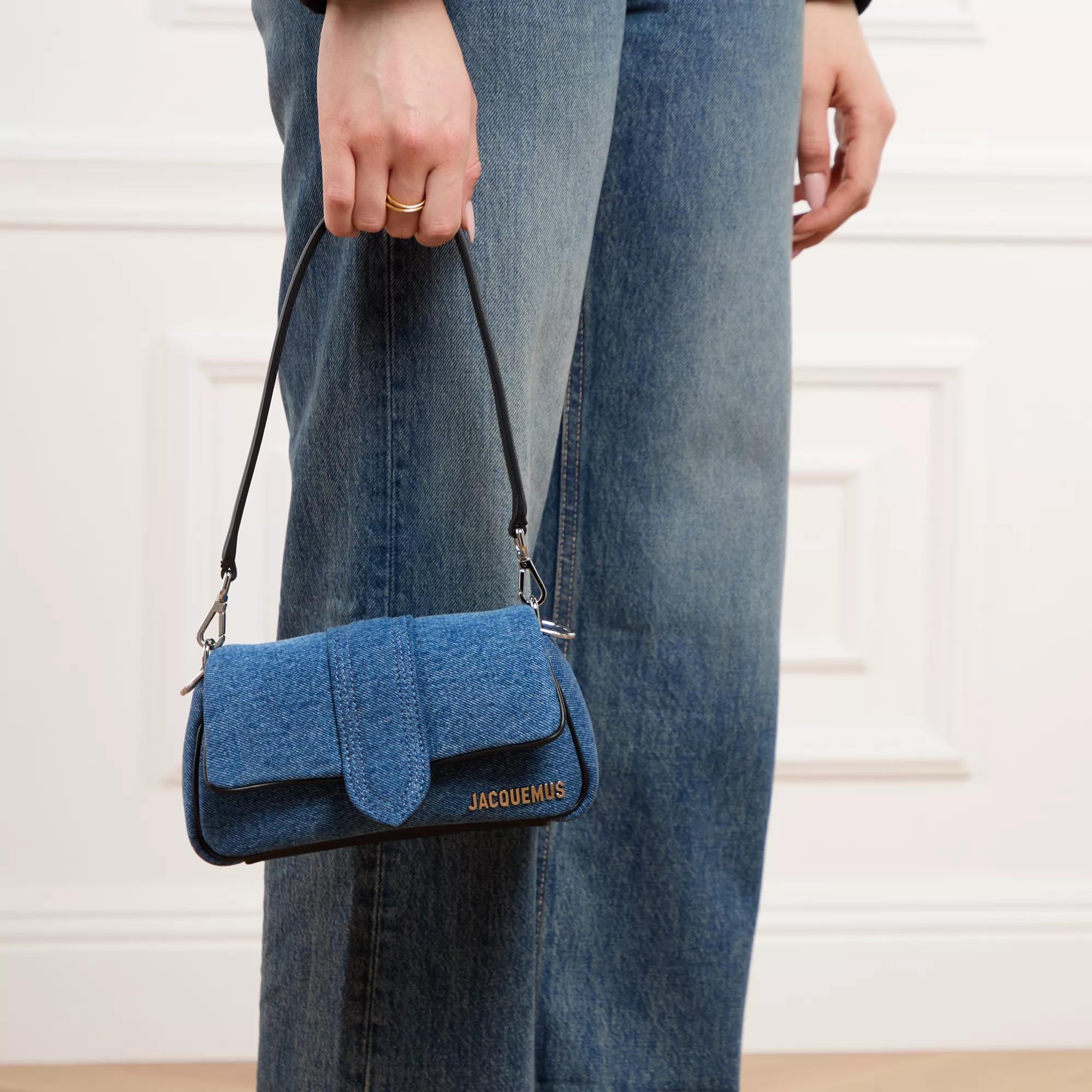 Jacquemus Denim Blauwe Bambimou Tas met Tubulaire Details Blue Dames