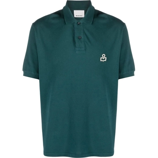 Isabel Marant  Afko Logo Polo Shirt grün