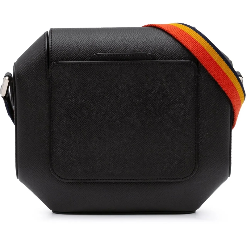 Hermès Schultertasche Epsom Octogone 23 schwarz