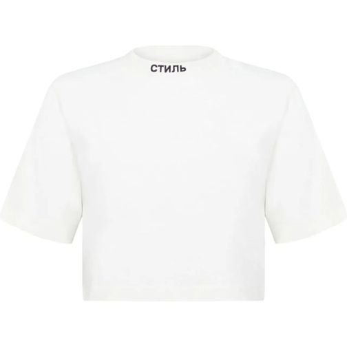 Heron Preston T-shirts Nf Ctnmb Logo Crop T-shirt weiß