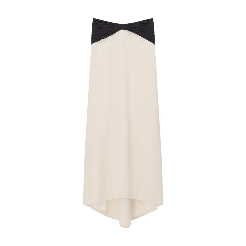 Valentino Garavani Maxirock Maxirock aus Seide weiß