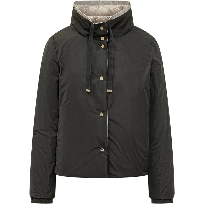 Herno Daunenjacke Piumino a Cappa Reversibile con Cappuccio grün