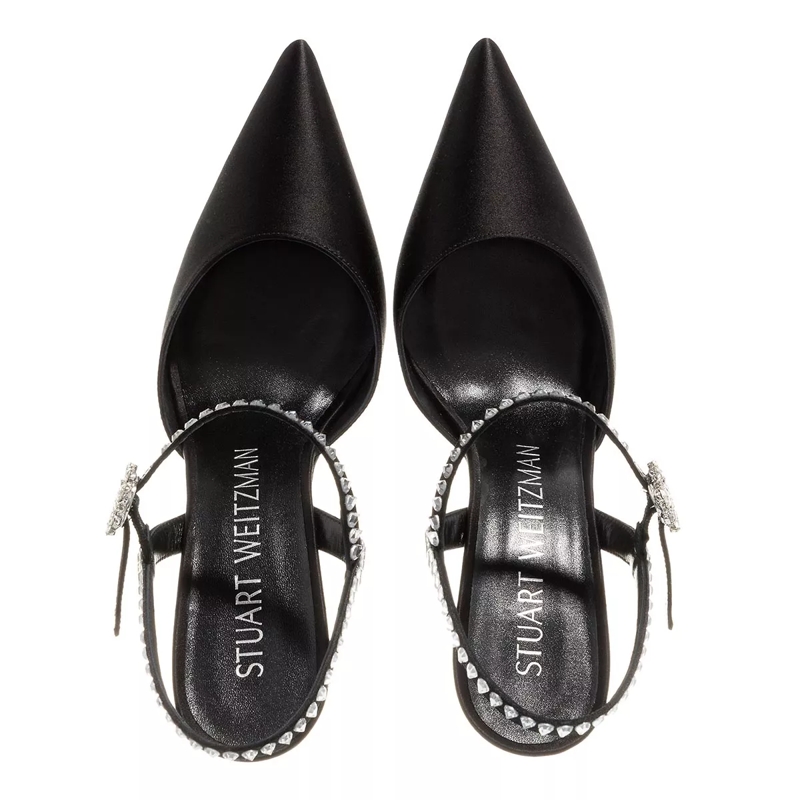 Stuart Weitzman High Heels Gemcut 100 Ankle Strap Pump Black(Image 5)