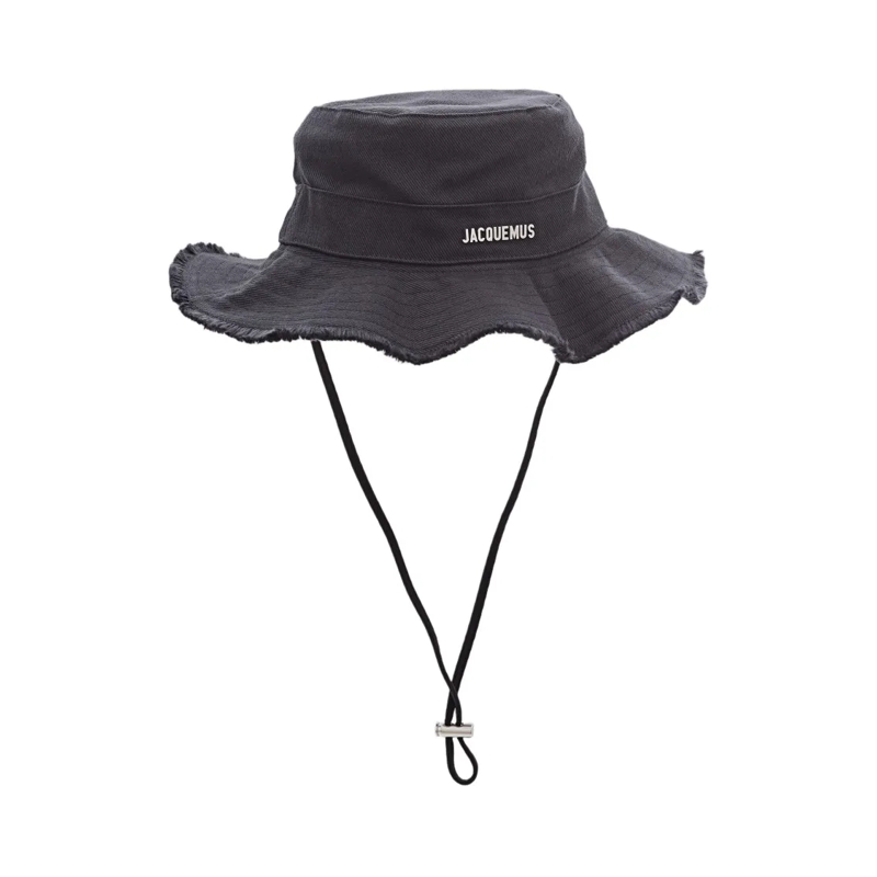 Jacquemus Hut Le Bob Artichaut Cotton Hat Black