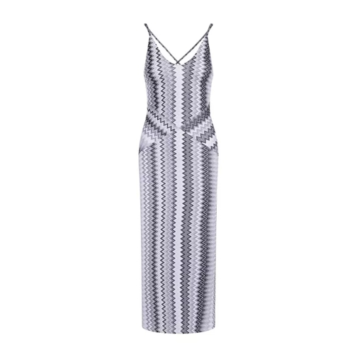 Missoni Multi Grey Shades Long Dress Multicolor 