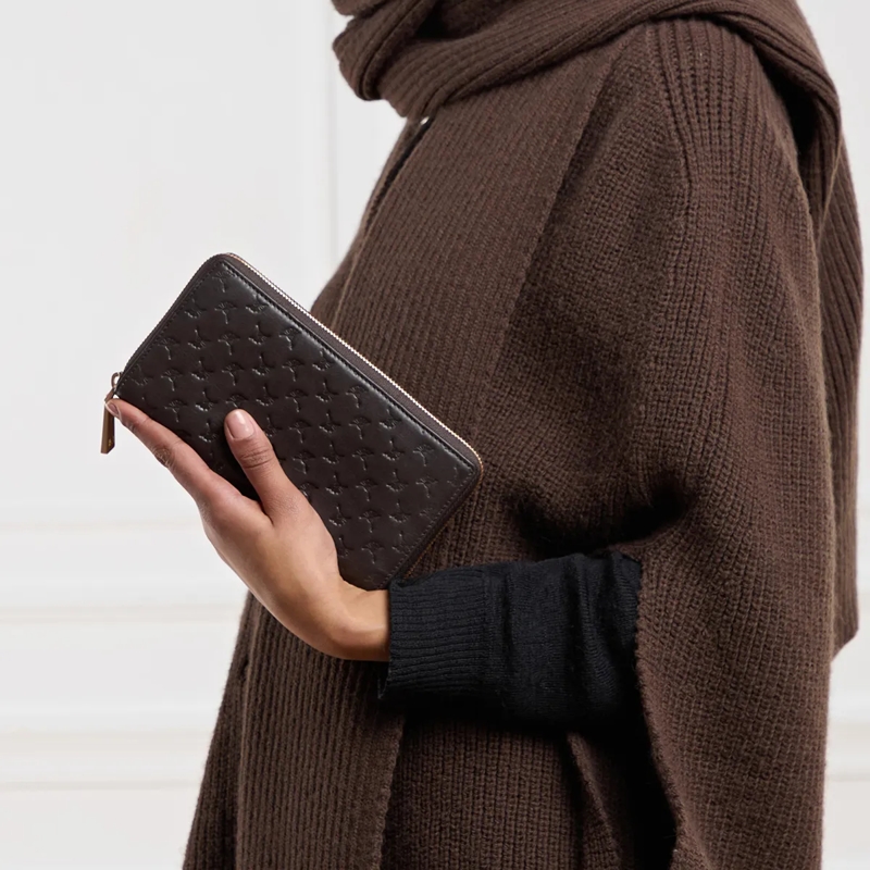 JOOP! Portemonnaie mit Zip-Around-Reißverschluss Leggero Stampa Yura Purse Lh12Z Darkbrown(Image 2)