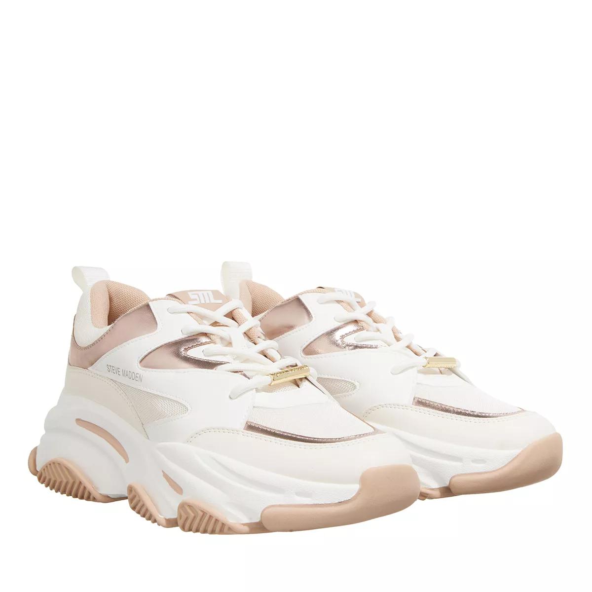 Steve Madden Progressive Cream Rose Gold Low Top Sneaker