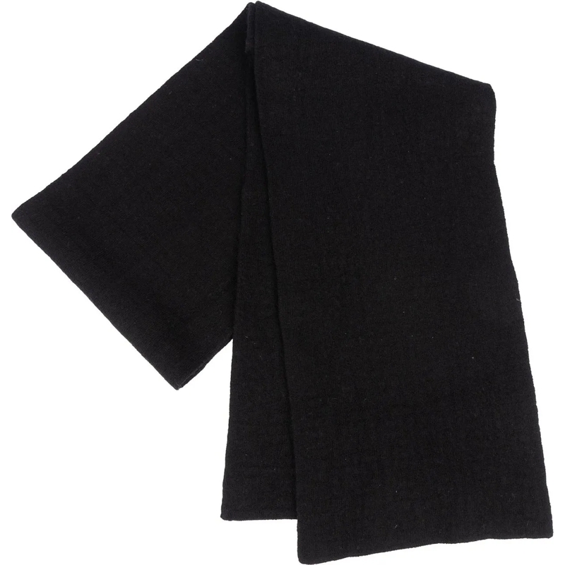Fendi Écharpe en laine Fendi Classic Black Wool Schal Scarf schwarz