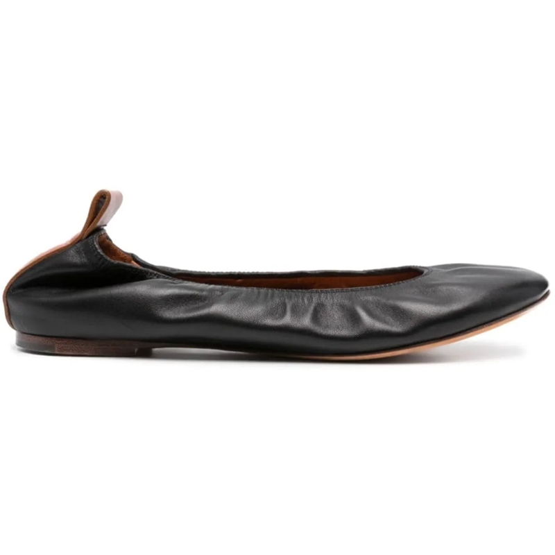 Lanvin Ballerinas Flat Shoes Black schwarz