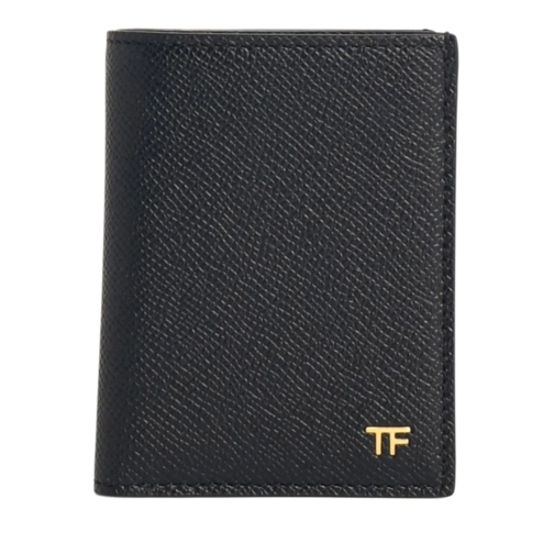 Tom Ford Geldbörse Black Leather Cardholder Black