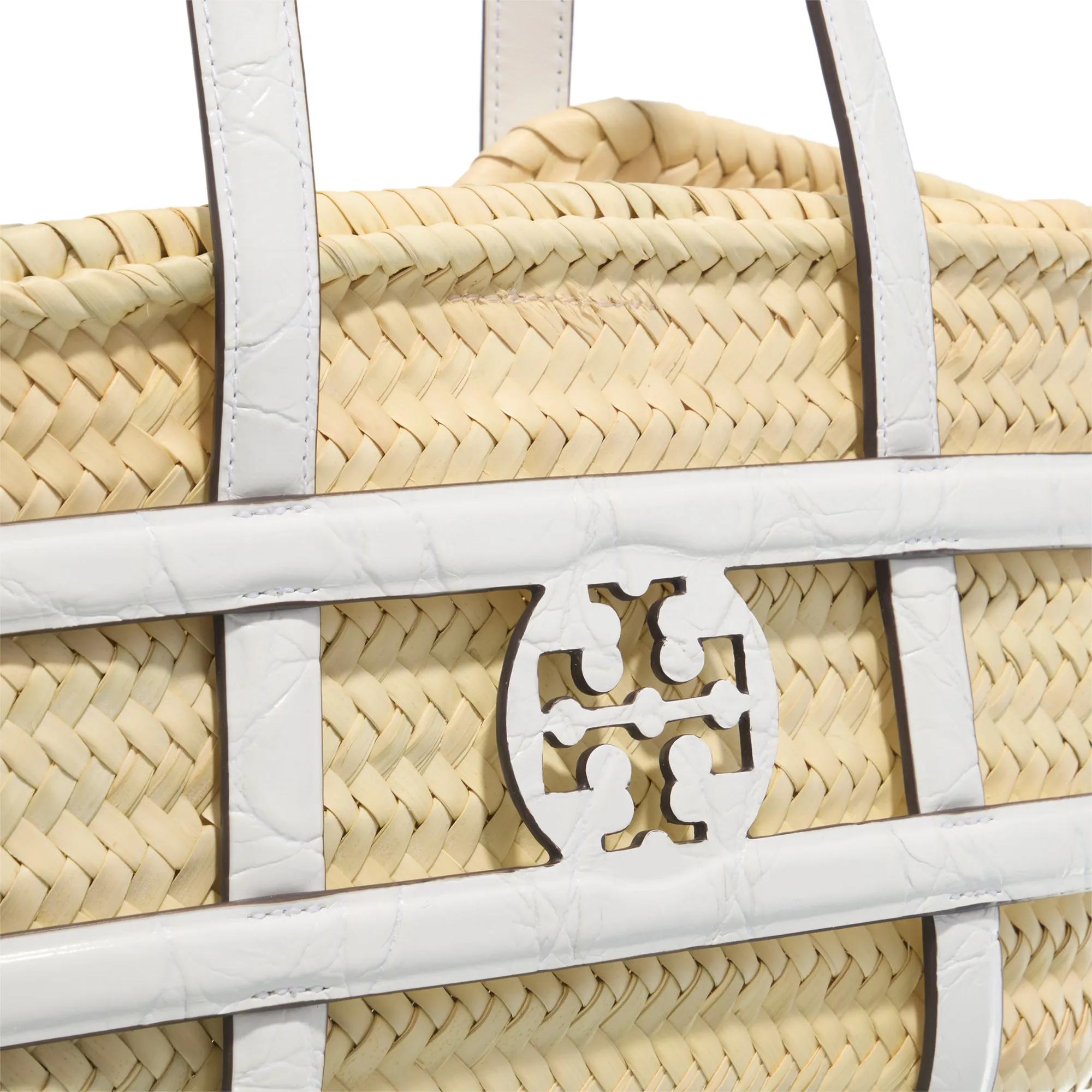 TORY BURCH Bucket bags Ella Straw Small Basket in beige