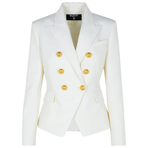 Balmain Blazer White Virgin Wool Blazer White