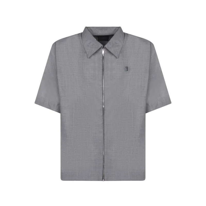 Givenchy  Shirt With Pointed Collar Grey