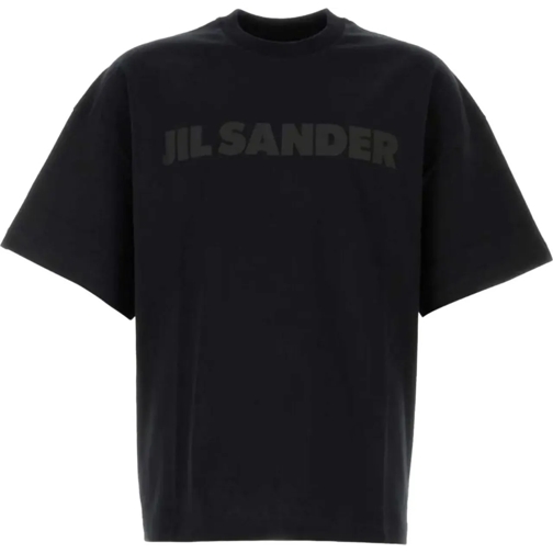 Jil Sander T-Shirts Logo T-shirt Black schwarz