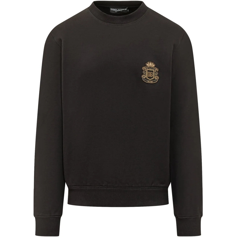 Dolce&Gabbana  Felpa Giro ML schwarz