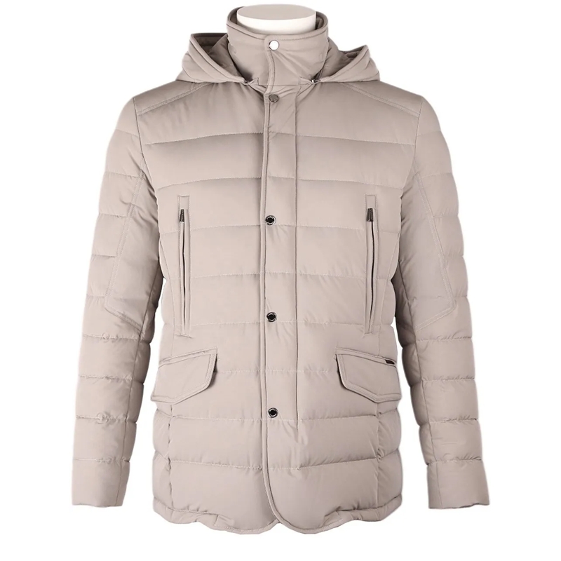 Moorer Daunenjacke Jas Craig Kn greige beige