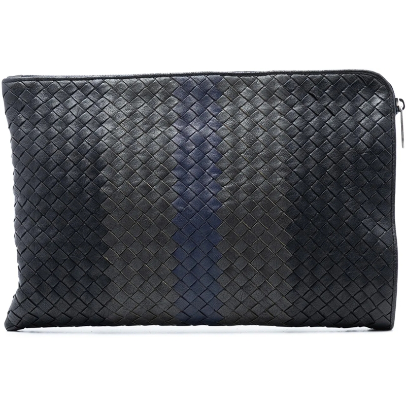 Bottega Veneta Clutch Tricolor Nappa Intrecciato Clutch schwarz