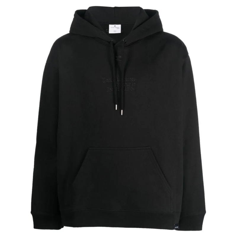 Courrèges  Hooded Cotton Sweatshirt Black