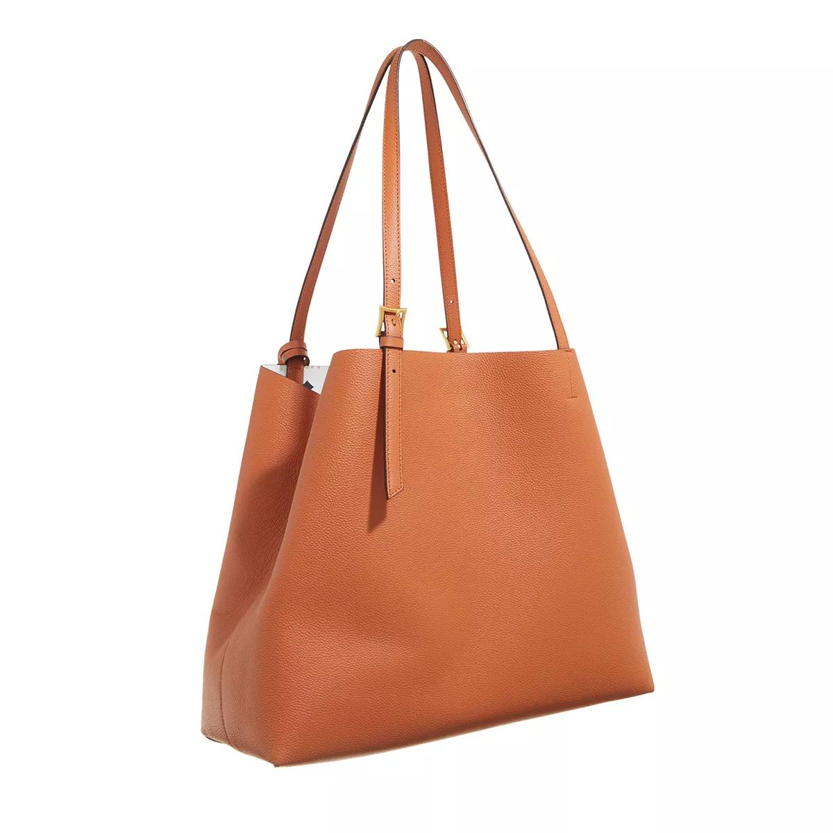 MCM Shoppers Himmel Lthr Doppel Shopper in cognac