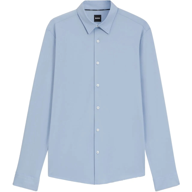 Boss Legeres Oberteil Shirts Light Pastel Blue blau