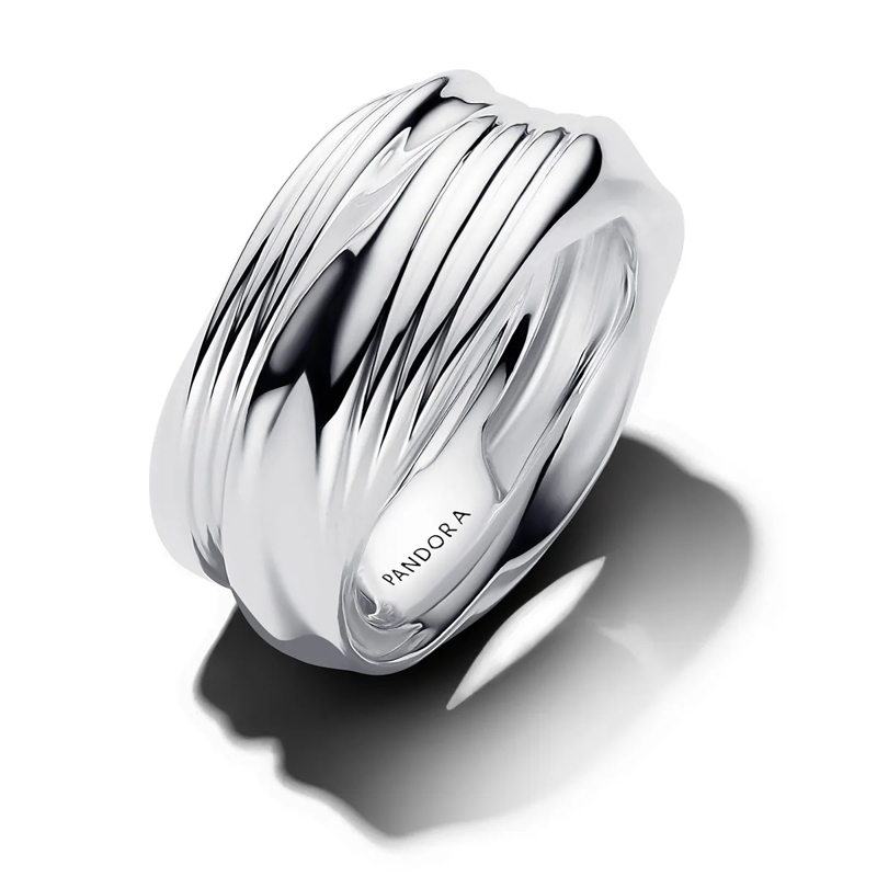 Pandora Ring Twisted Double Ring Sterling Silber