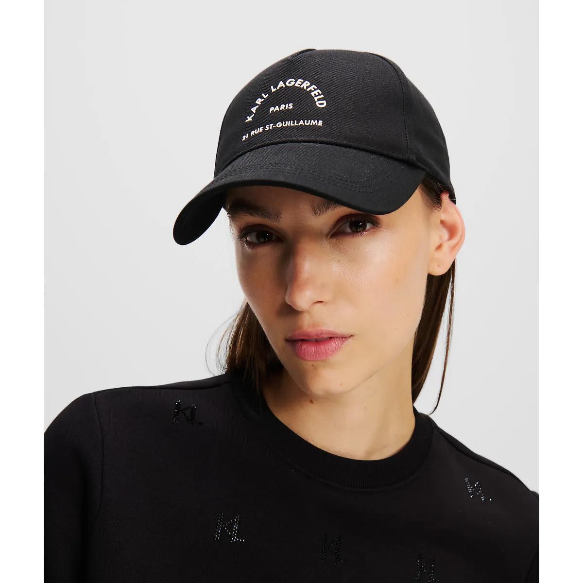 Karl Lagerfeld Caps & Mützen - RUE ST-GUILLAUME KAPPE - Gr. ONE SIZE - in Schwarz - für Damen