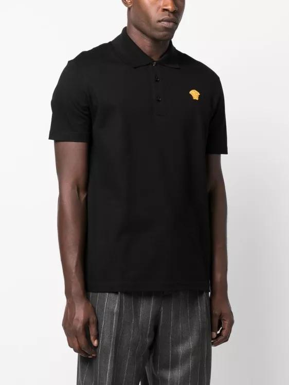 versace black polo shirt