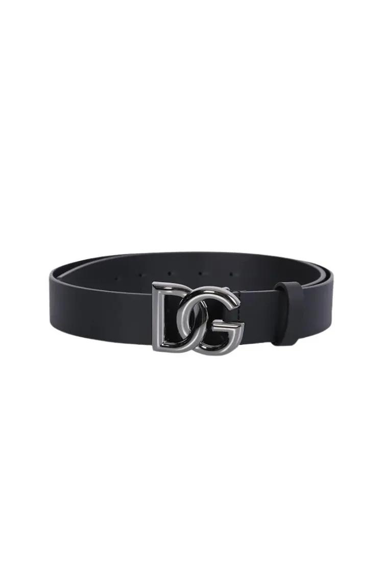 Dolce&Gabbana Gürtel - Dg Logo Buckle Belt - Gr. 110 - in Beige - für Damen