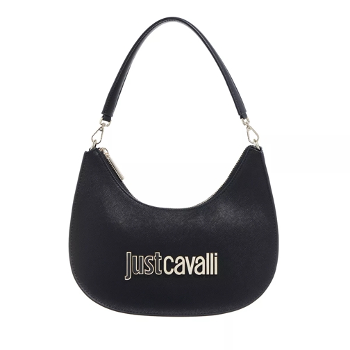 Just Cavalli Range B Metal Lettering Sketch 8 Bags Black Crossbody Bag