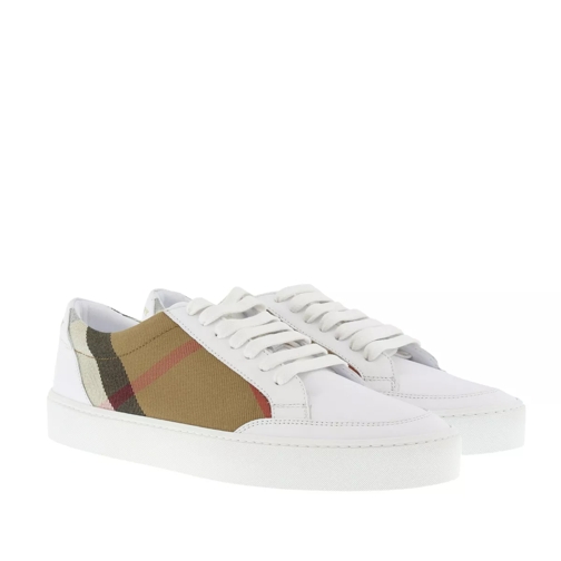 Burberry Salmond Sneaker House Check Optic White lage-top sneaker