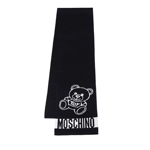 Moschino Scarf Black Wollen Sjaal