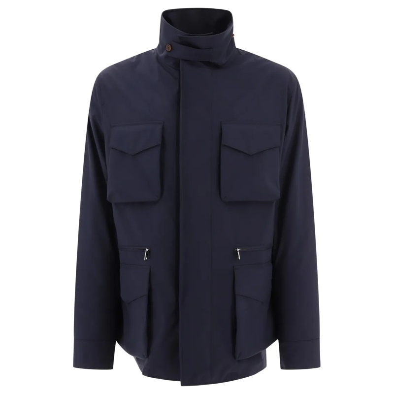 Dolce&Gabbana  Technical Fabric Safari Jacket Blue