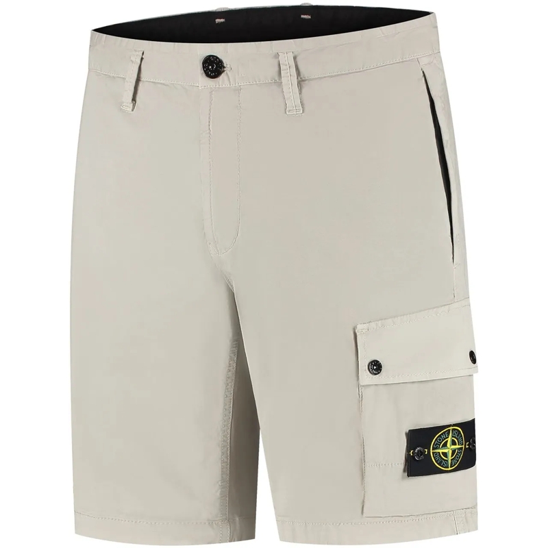Stone Island Übergangsjacke Shorts PEARL GREY