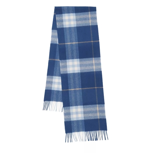 Burberry The Classic Check Scarf Cashmere Inky Blue Sciarpa in cashmere