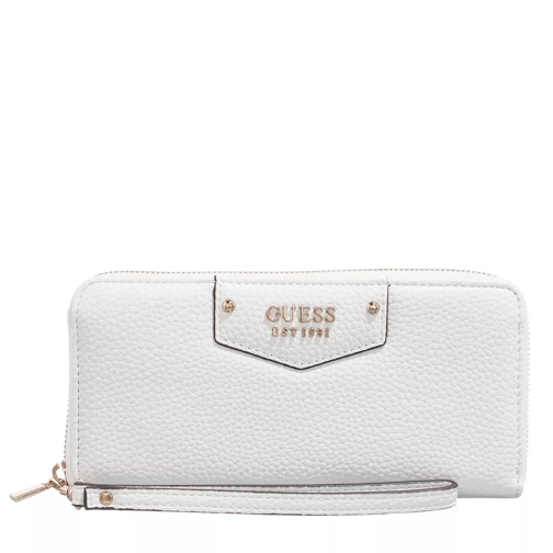 Guess Eco Brenton Large Zip Around White | Zip-Around Wallet | fashionette