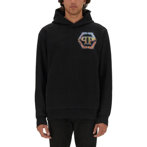 Philipp Plein  Relaxed Fit Black Sweatshirt Black