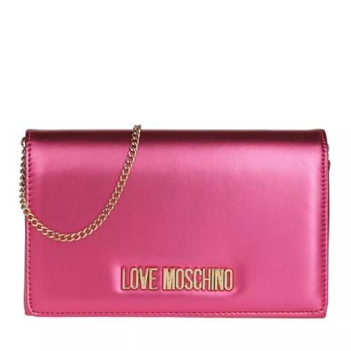 Love Moschino Metallic Crossbody Bag Fuxia Crossbody Bag